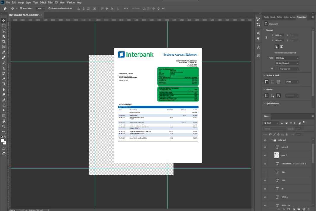 Modèle Word et PDF de relevé de compte d'organisation interbancaire template Modèle Word et PDF de relevé de compte d'organisation interbancaire template